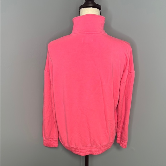 Lou & Grey Women’s Pink Quarter-Zip Pullover Sz M - Picture 4 of 6